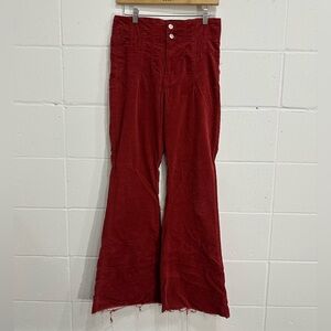 We The Free Jayde Cord Flare Jeans | Garnet | 30
